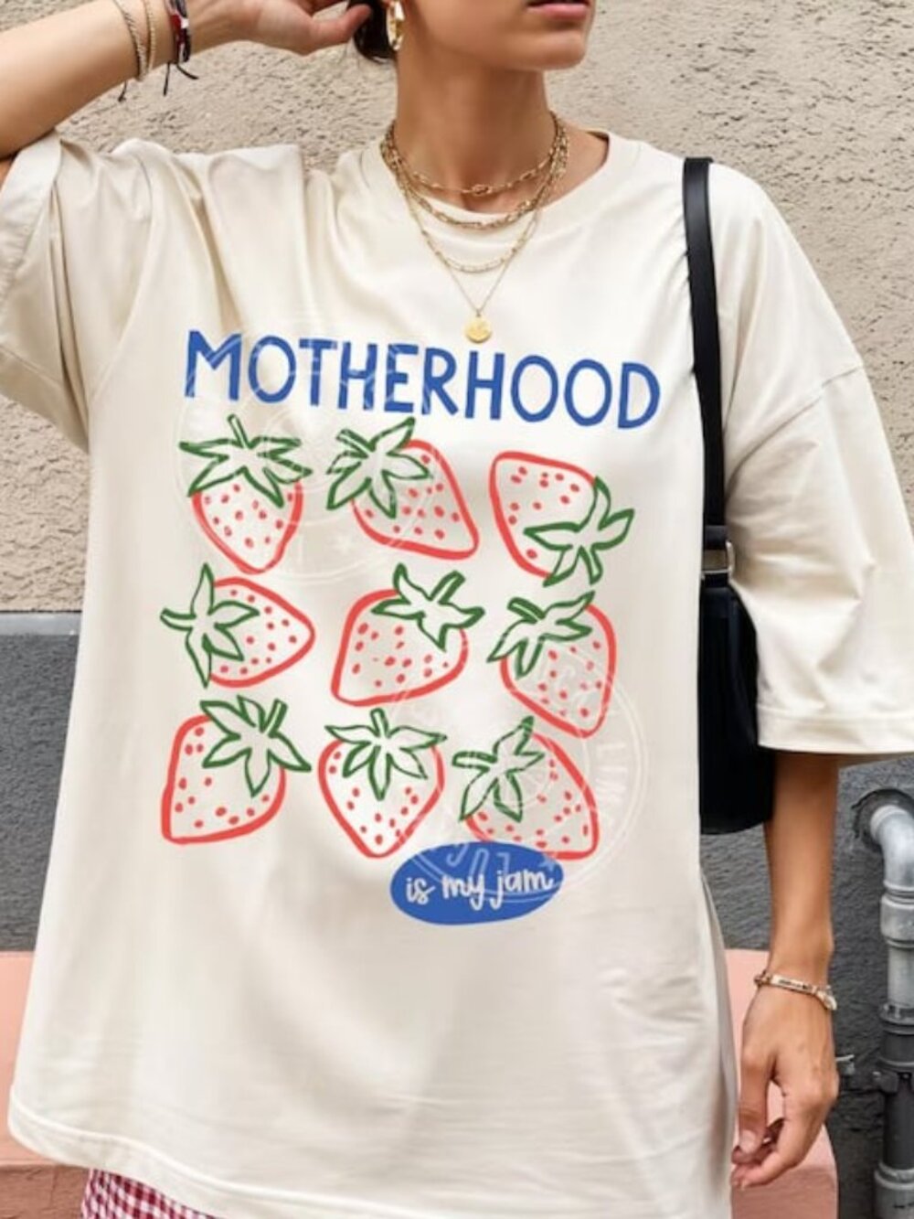 Motherhood Is My Jam T-shirt, Mama Graphic Tee